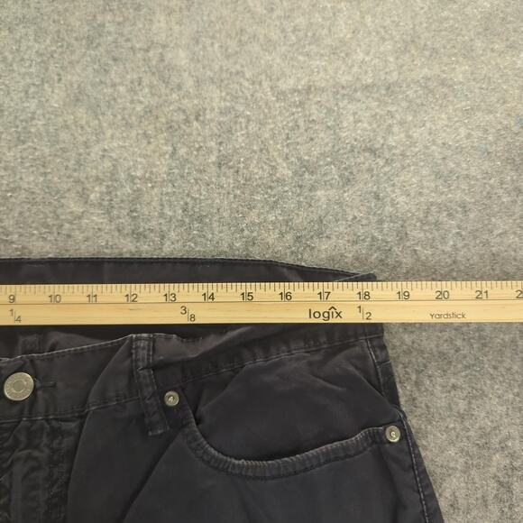 Levis 514 Pants Mens 38x32 Navy Straight Leg Five Pocket Rip Stop Canvas Cotton - Picture 4 of 12